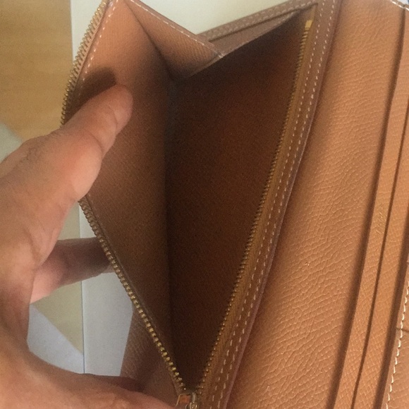 Hermes Brown Epsom Bearn Bifold Flap - Picture 9 of 11
